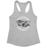 AMERICAN BLUE STRONG WOMENS RACERBACK TANK- NEW PRODUCT