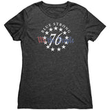 Blue Strong- We The People-Next Level Triblend shirt