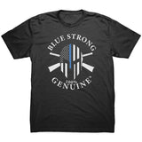 Men's Next Level Blue Strong Genuine 100%- FRONT PRINT ONLY