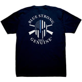 Blue Strong logo in front and Blue Strong  Design on back