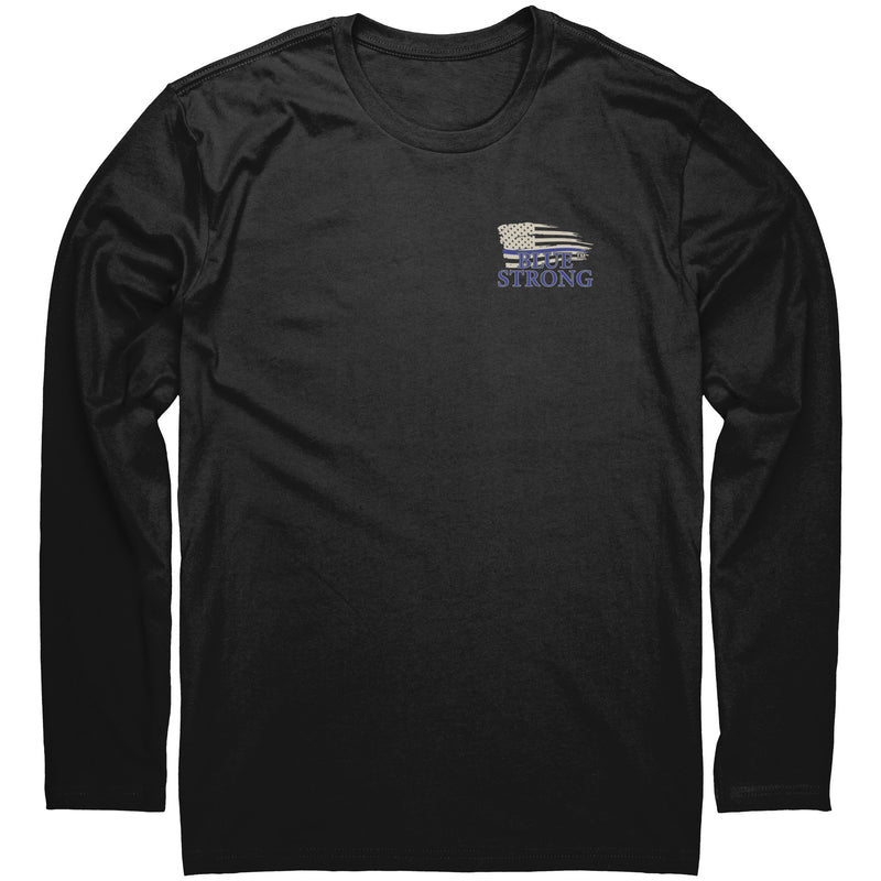 The Original vintage Blue Strong Next Level L/S shirt