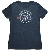 Blue Strong- We The People-Next Level Triblend shirt