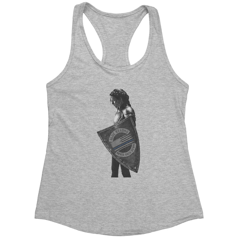Blue Strong Racerback " Not All Women Are Created Equal"