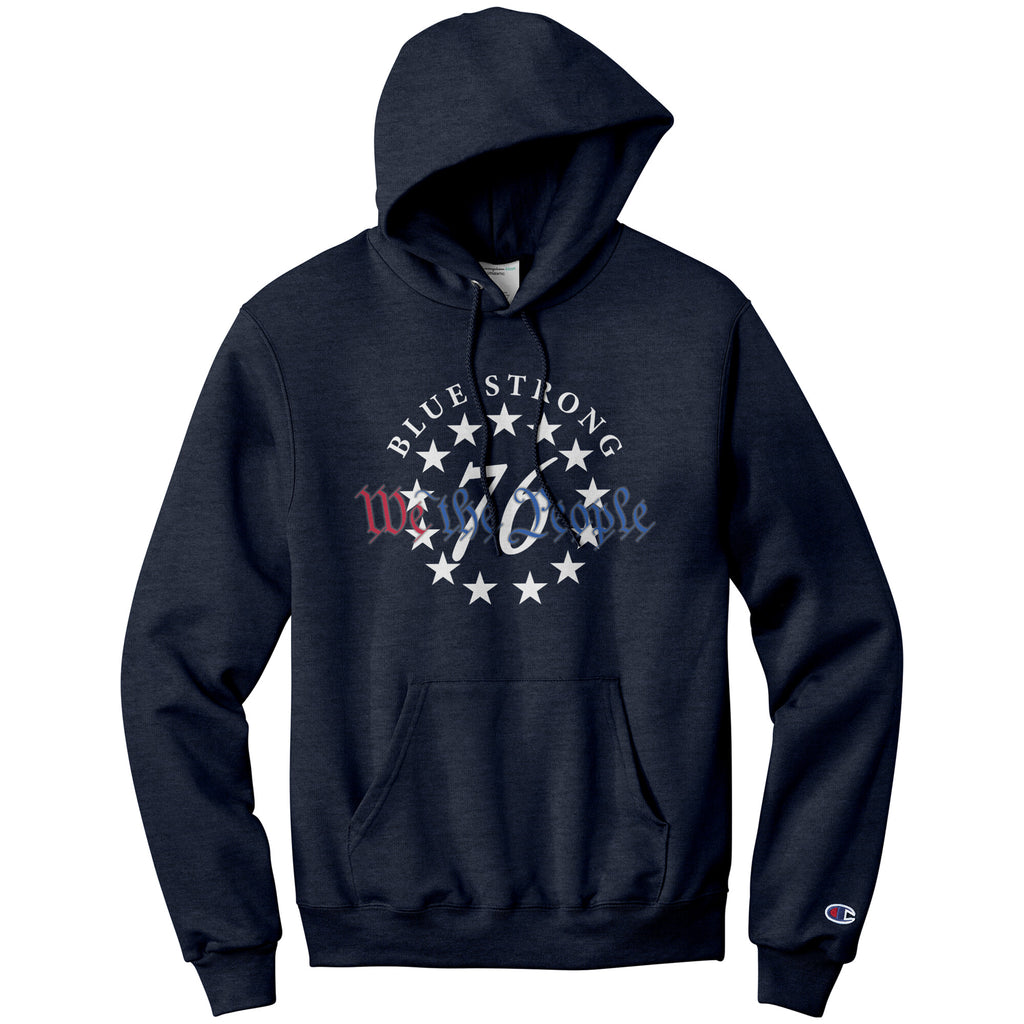 Champion Hoodie Blue Strong We The People